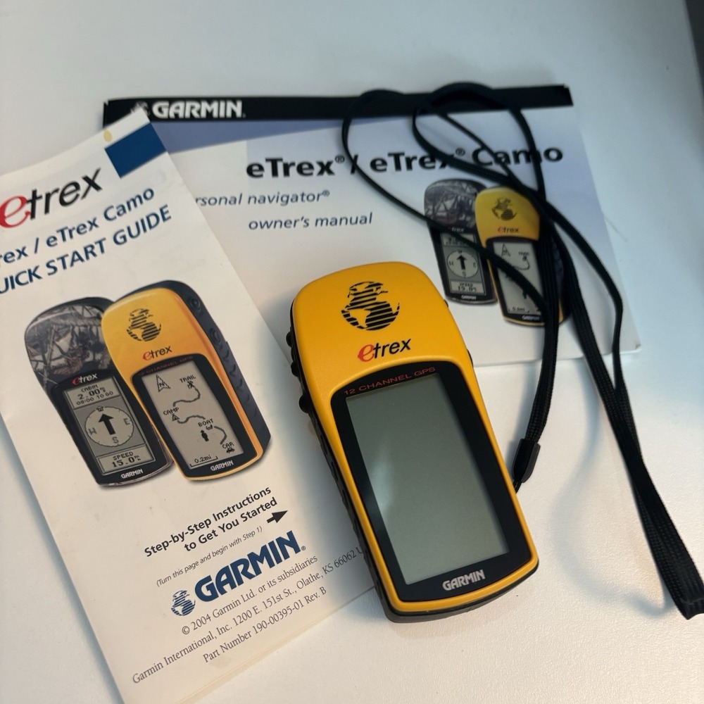 Garmin Etrex Yellow Black 12-Channels 2.6" Display Handheld Hiking GPS Navigator